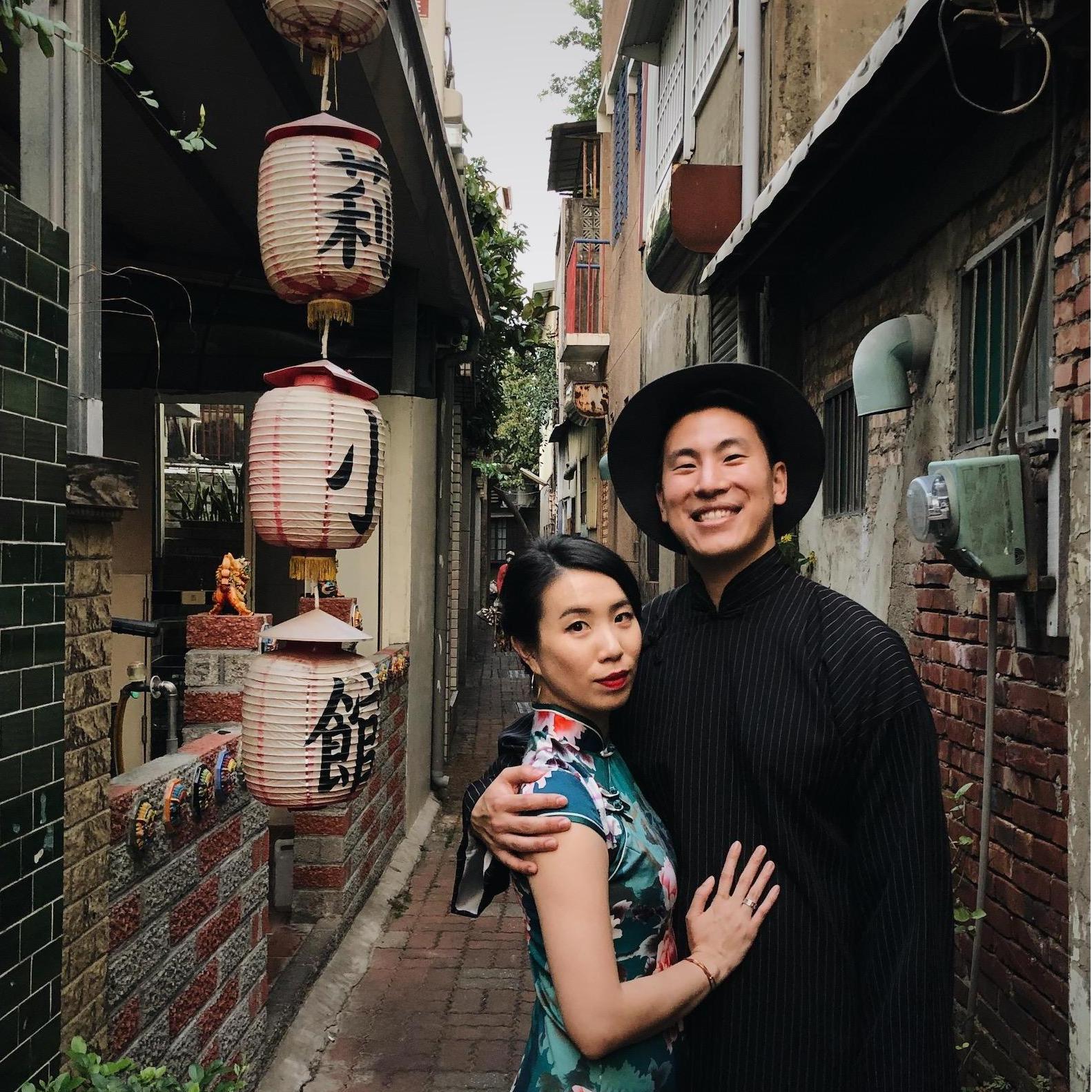 We had friends convince us that running around in Tainan wearing qipaos was a good idea in the humid heat