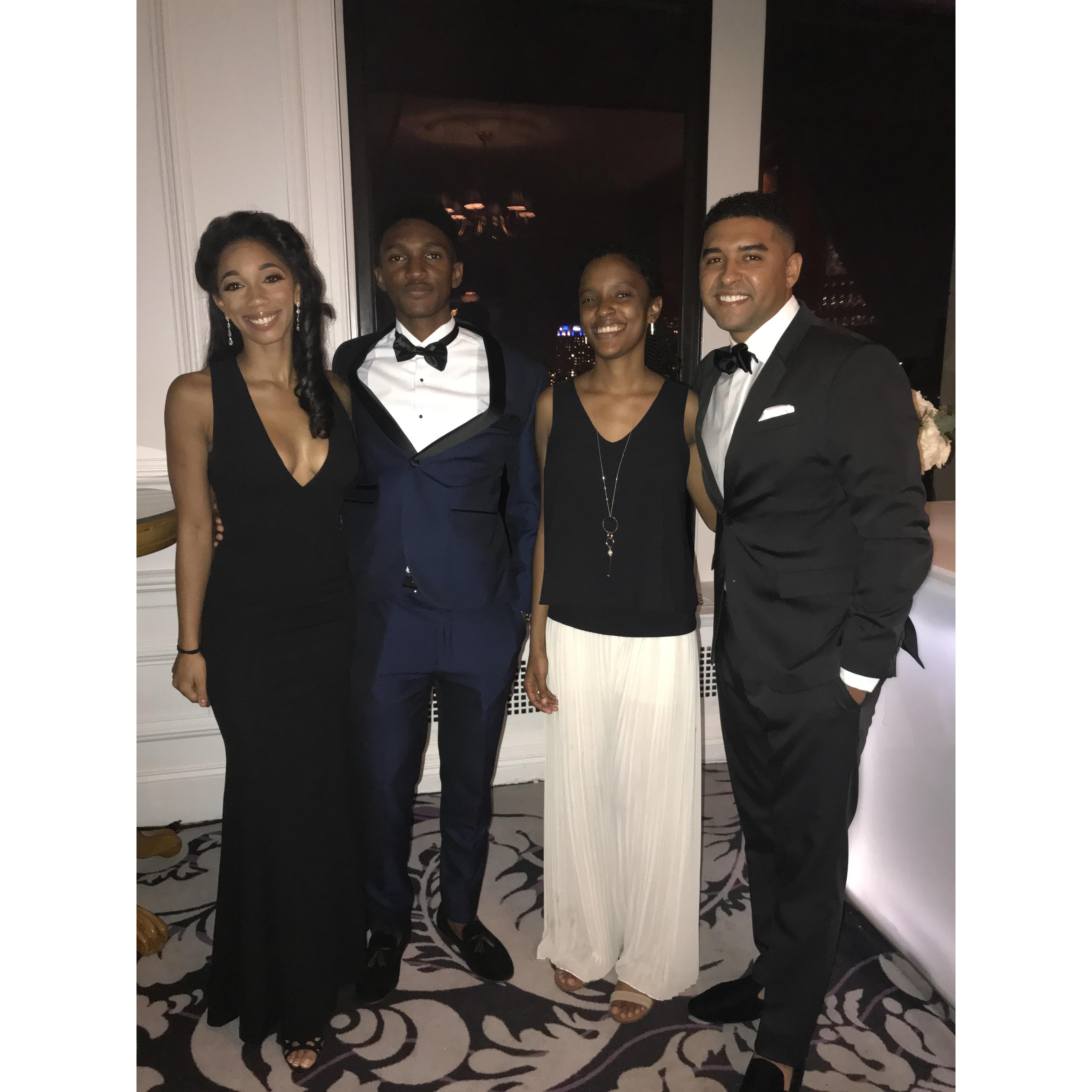 At my brother's wedding with cousins in Philly- August 2018