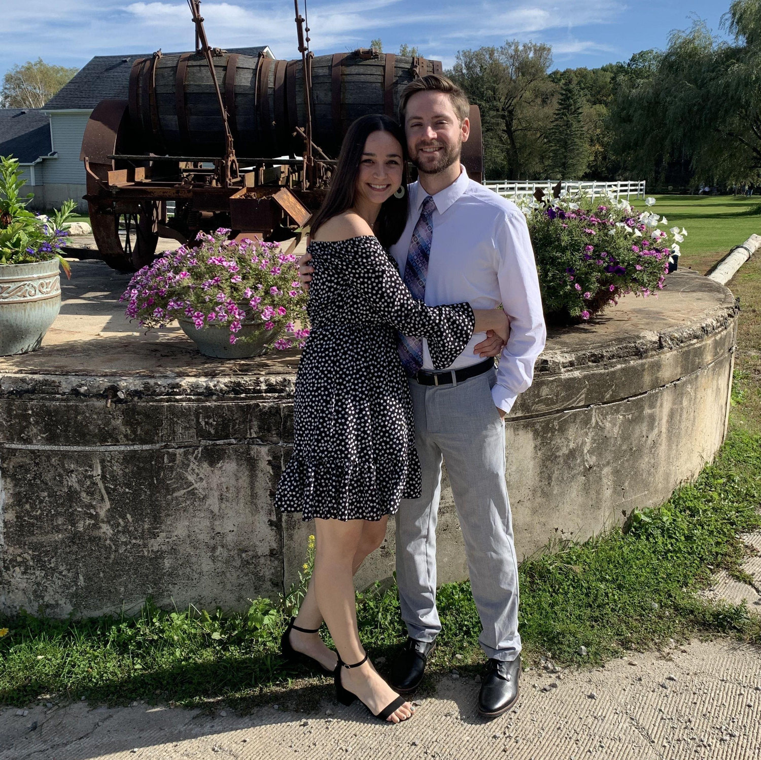 Our first wedding together