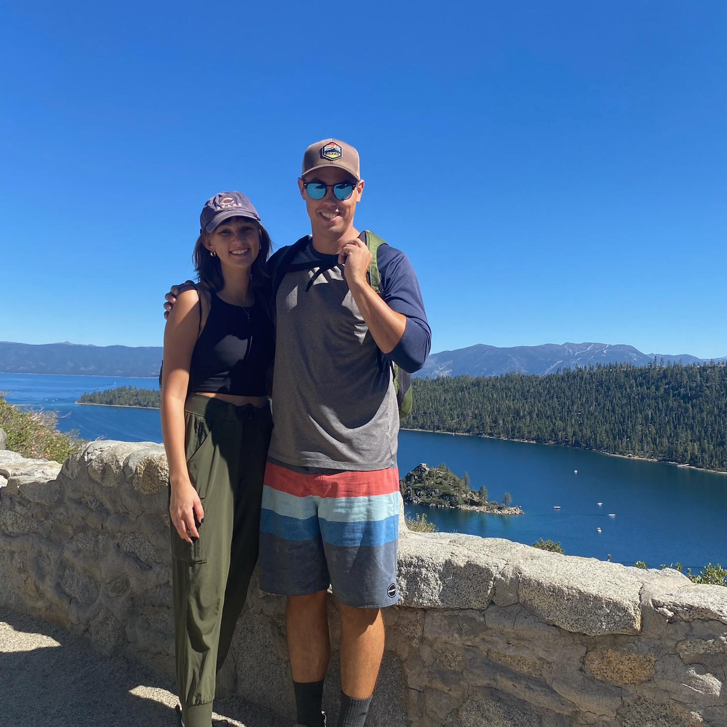 First date in Tahoe; paddle boarding, hike, mass, pizza and brewery!