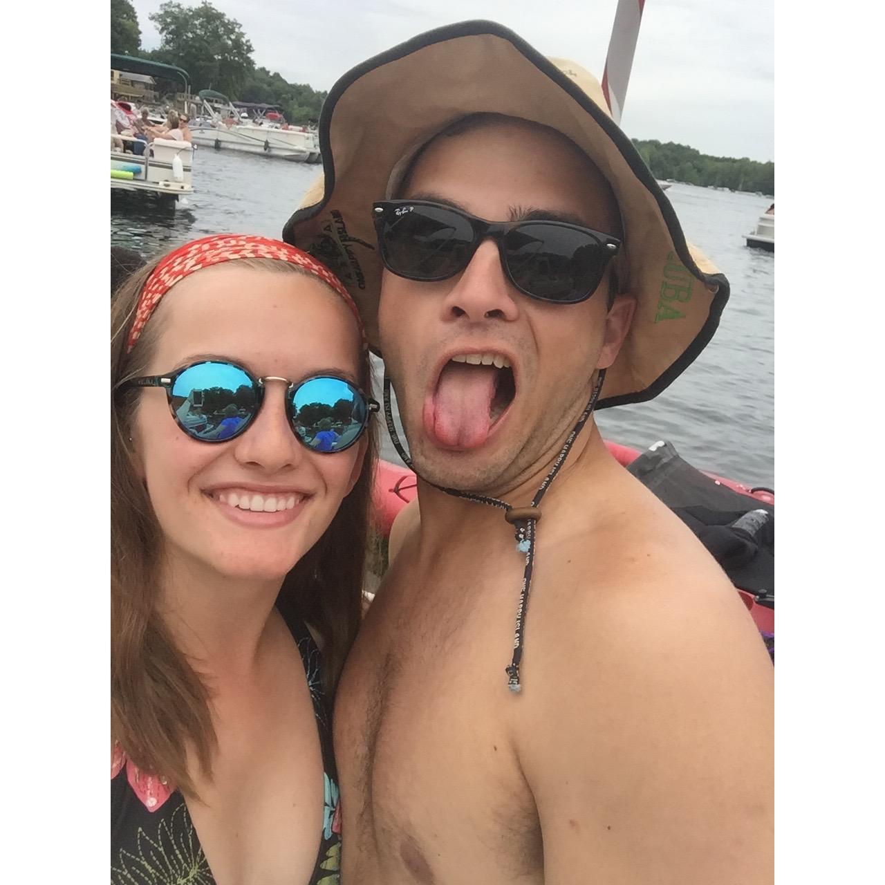 4th of July on Lake Sweetwater, just after Taylor returned from Spain