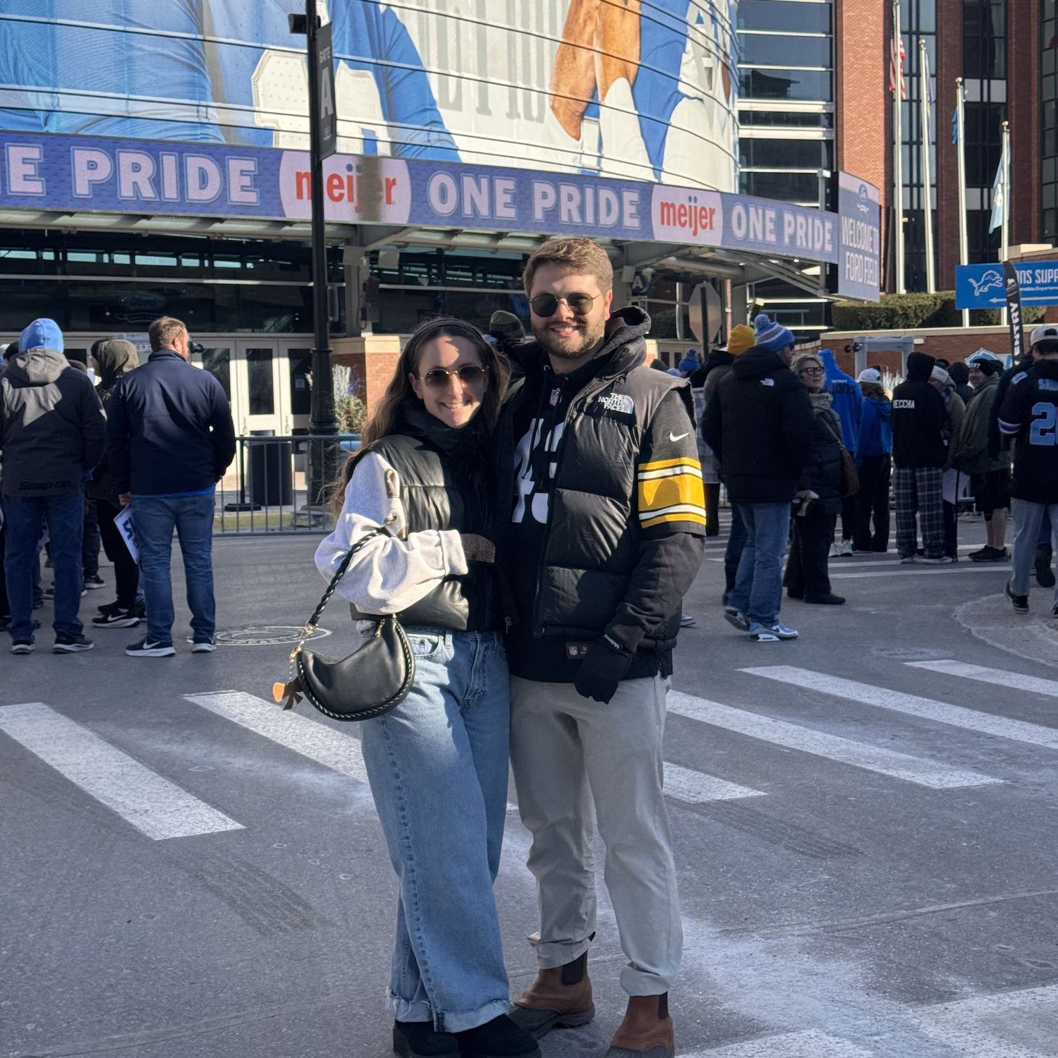 Lions/Steelers game in Detroit