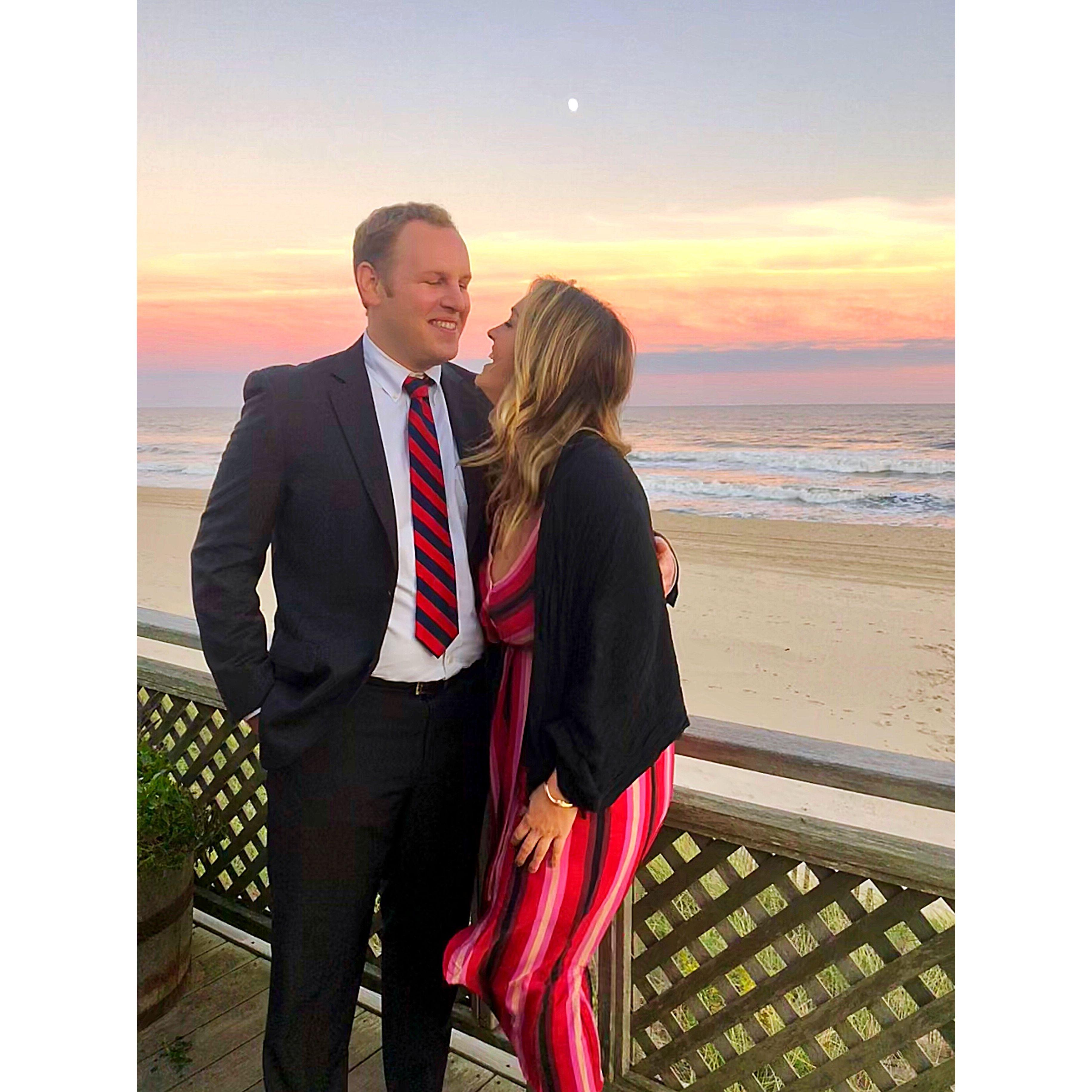 Our first wedding as a couple!