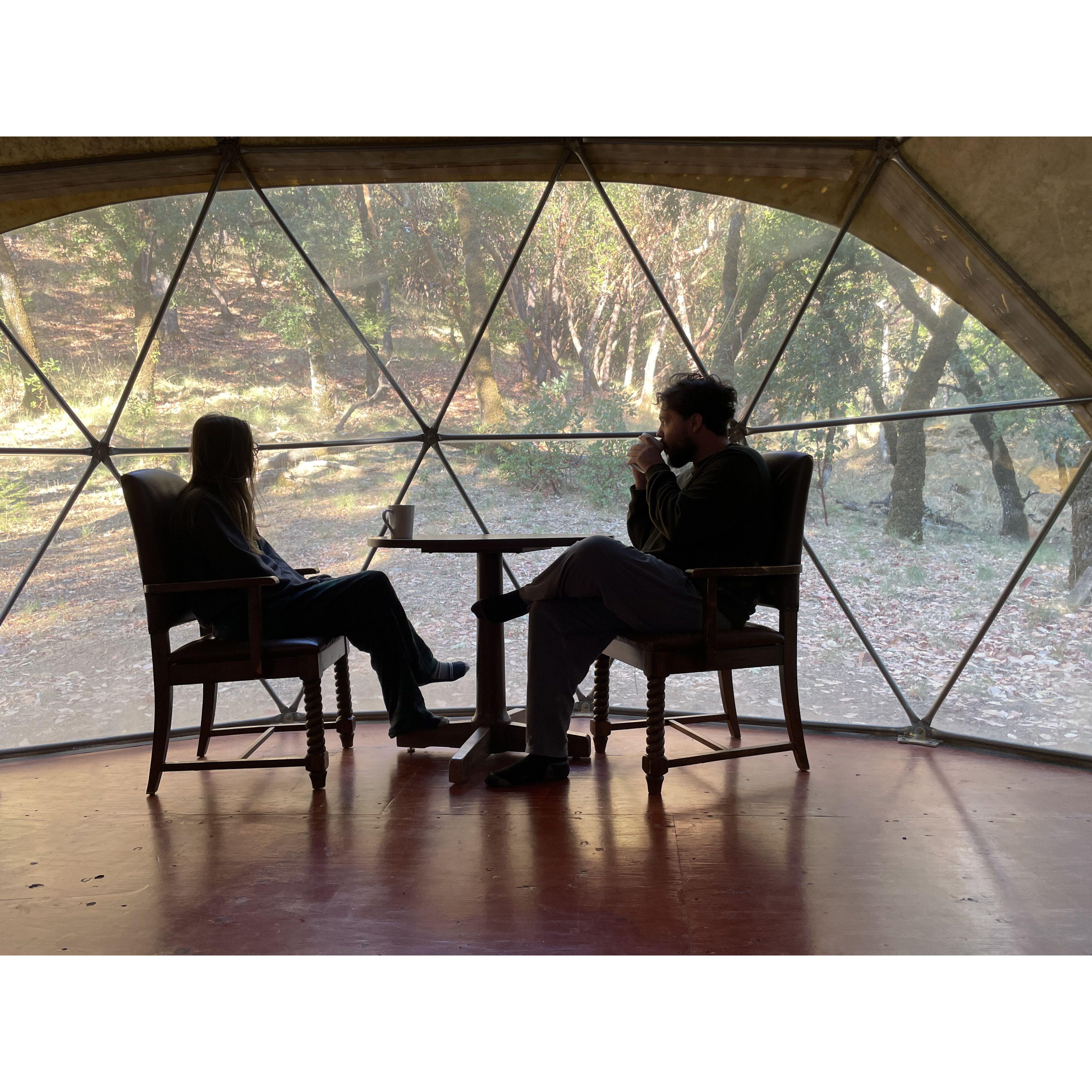 Glamping for the first time. Ukiah, CA