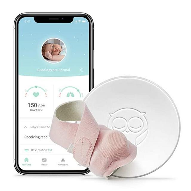 Owlet Smart Sock 2 Baby Monitor, Pink