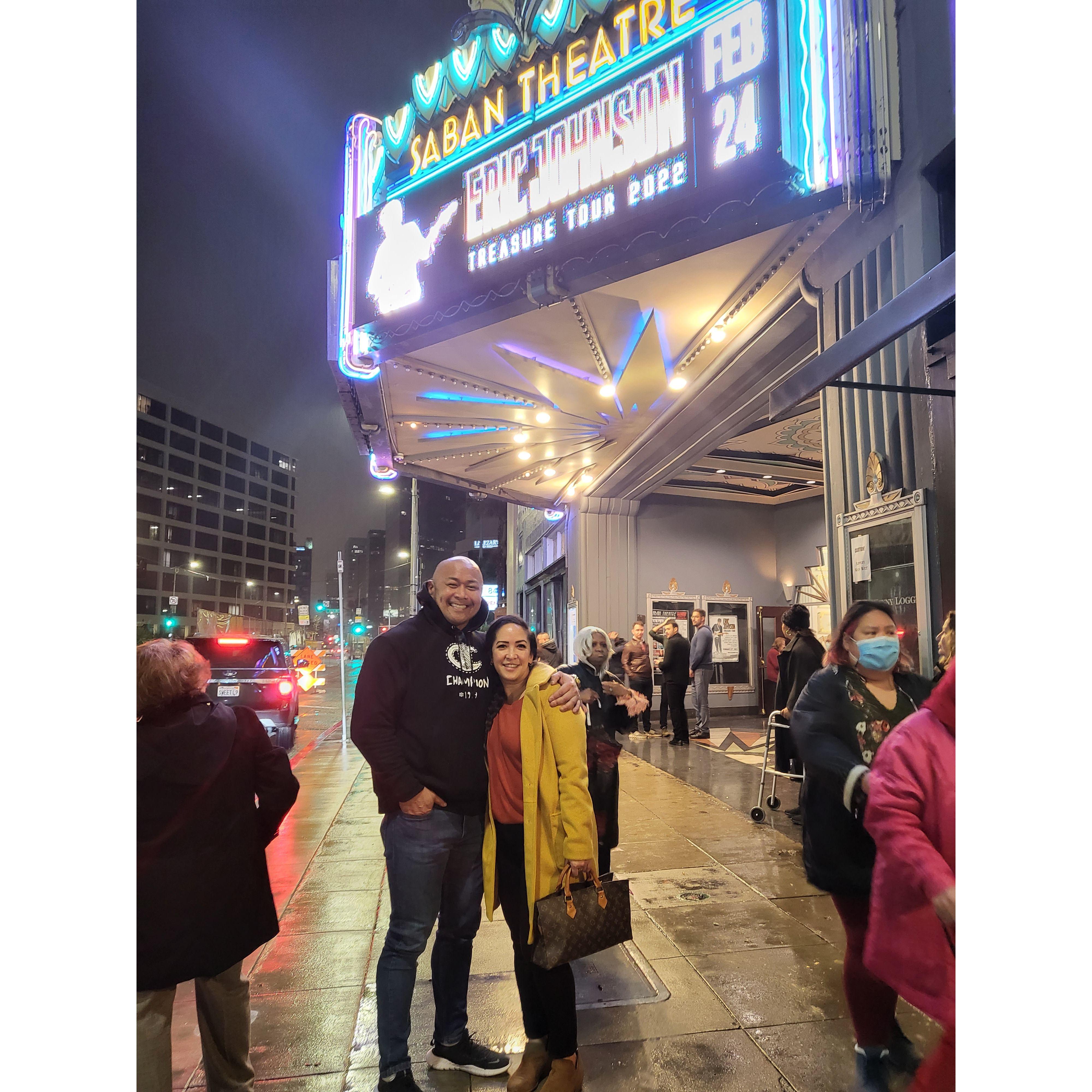 We got to see Englebert Humperdink (Don's dad's favorite artist) perform live.
