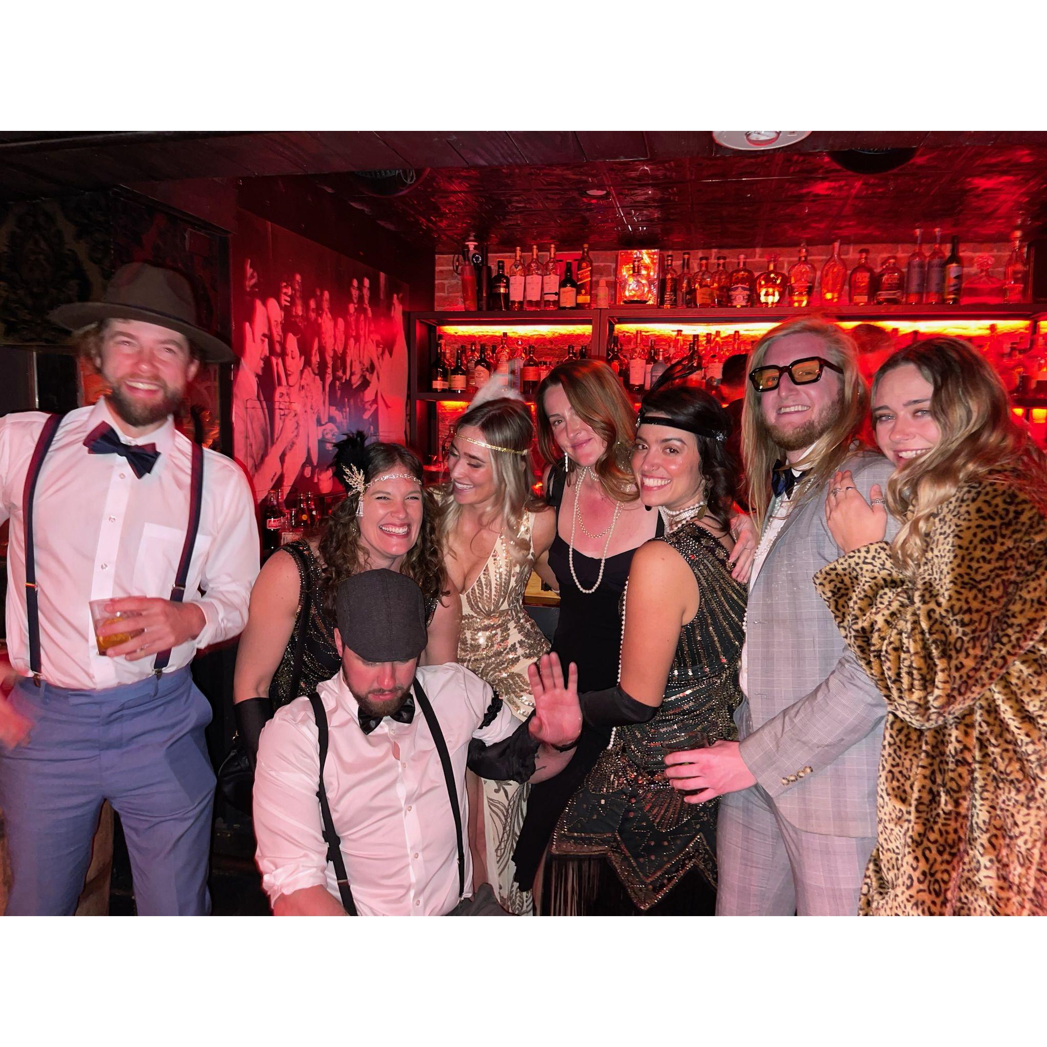 Dressed up at Kate's 1920 party in San Diego