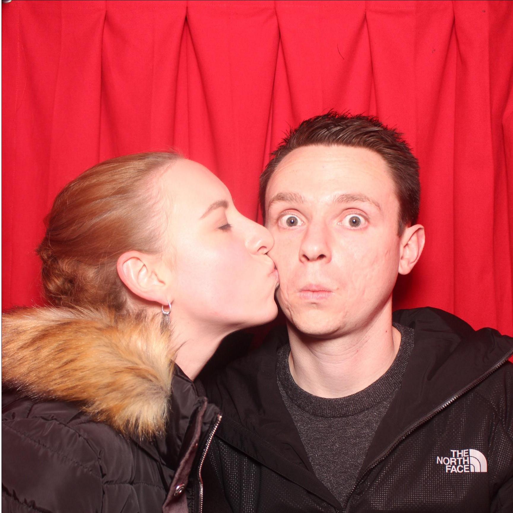 Our first photo together and our first photo booth adventure