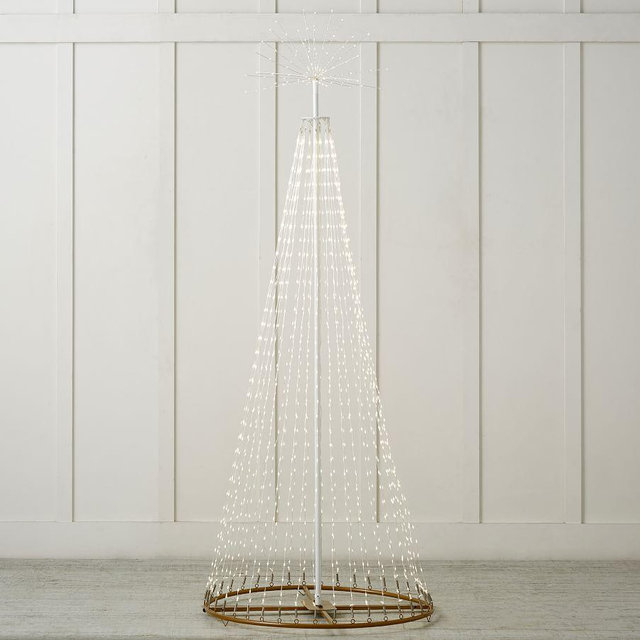 Lit String Light Collection, White, 7 Ft Tree