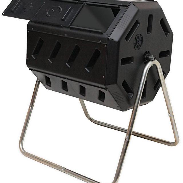 FCMP Outdoor IM4000 Tumbling Composter, 37 gallon, Black