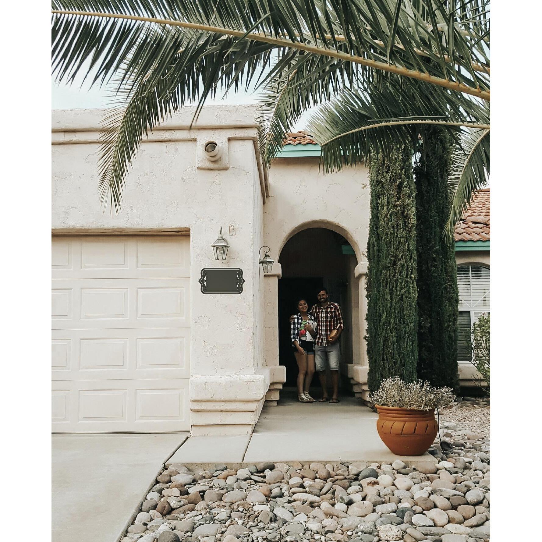 On April of 2017, we got the keys to our first house! Needless to say we were stoked to hit this goal and that same day, we found out we were pregnant with Neela!