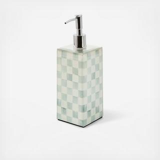 Sterling Check Glass Soap Pump