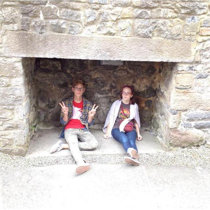 One of our very first photos together, on a choir trip to Ireland in 2014.