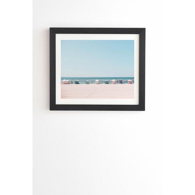 Hello Twiggs Beach Huts Framed Wall Art 14" x 16.5" - Deny Designs