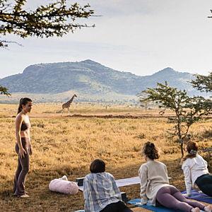 Couples Yoga in the African Wild