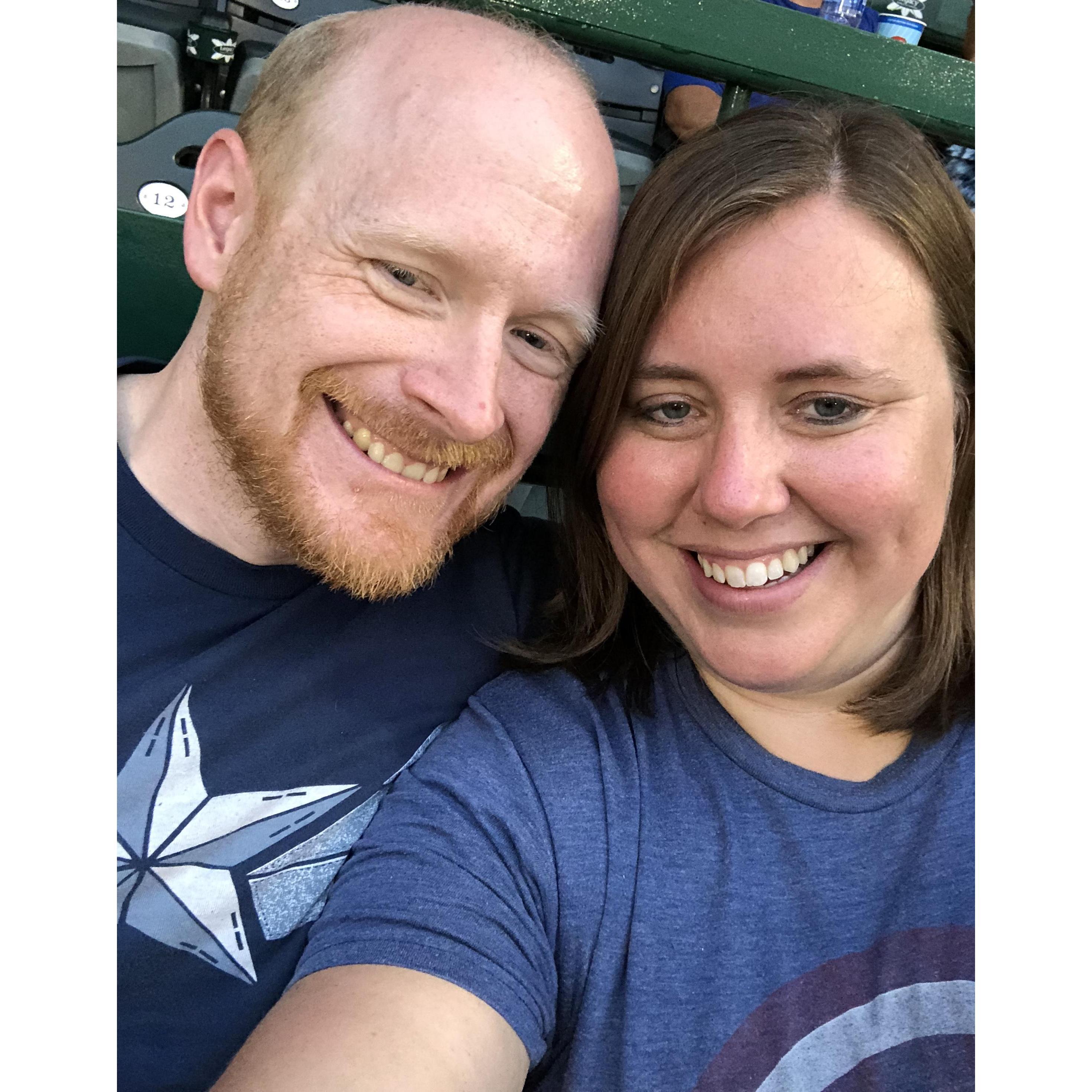First baseball game together!