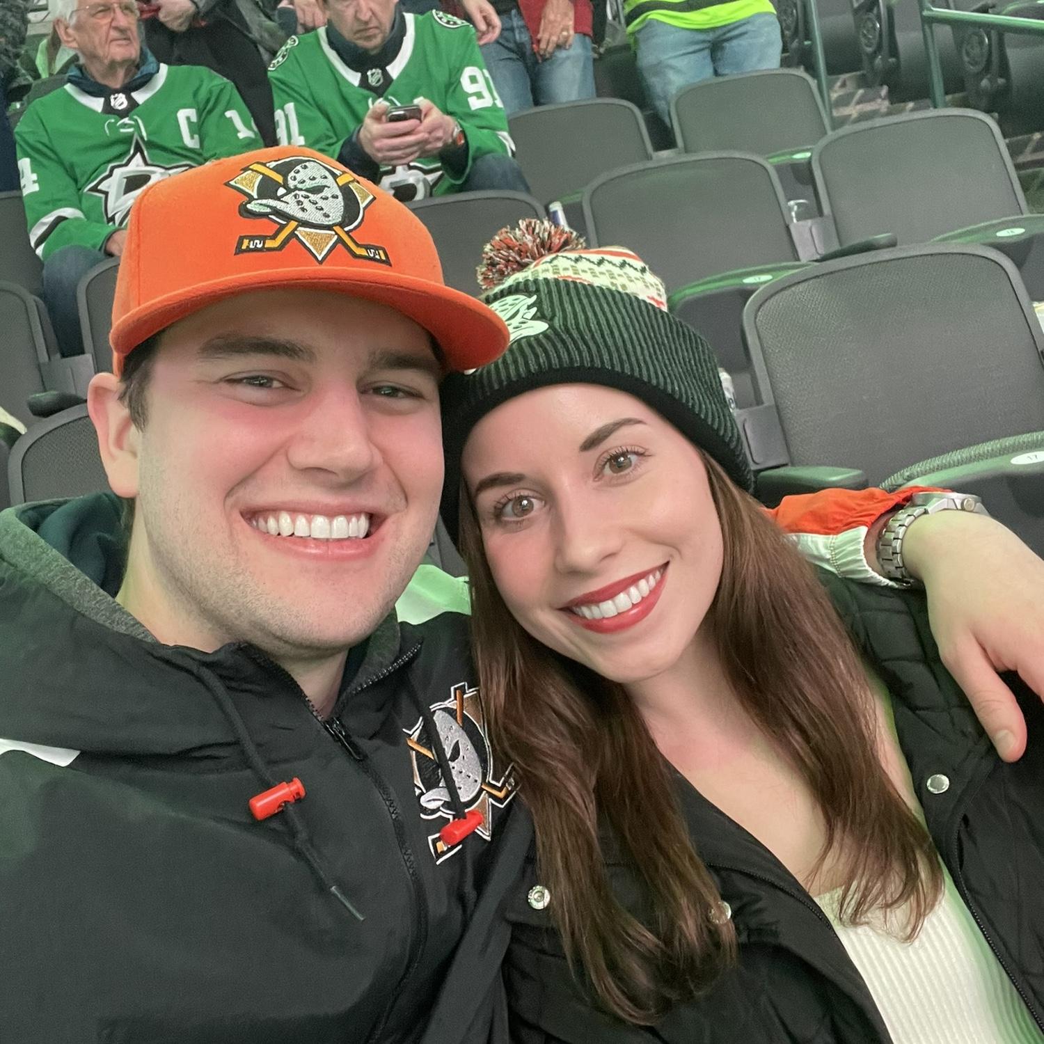 First Ducks game together!