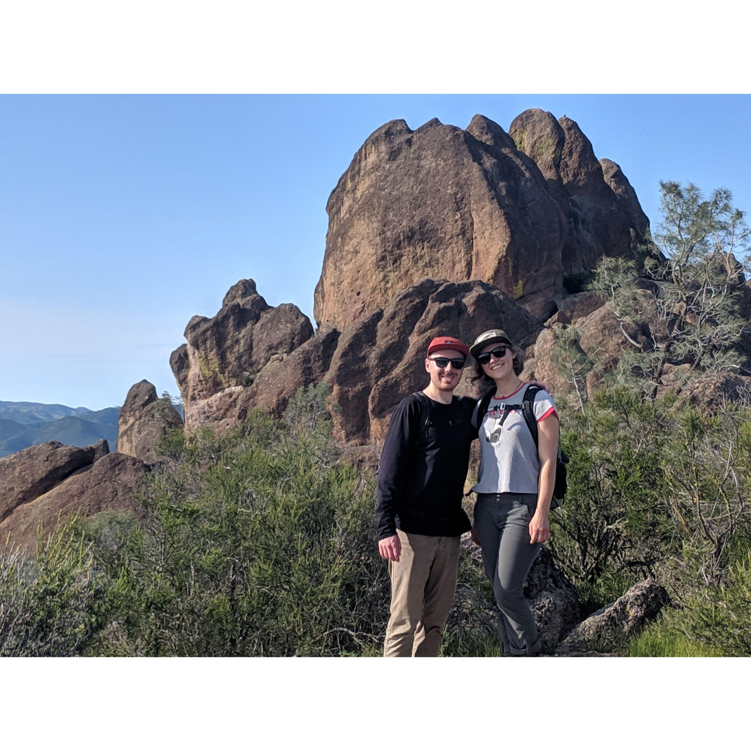 One of our first dates in Pinnacles National Park