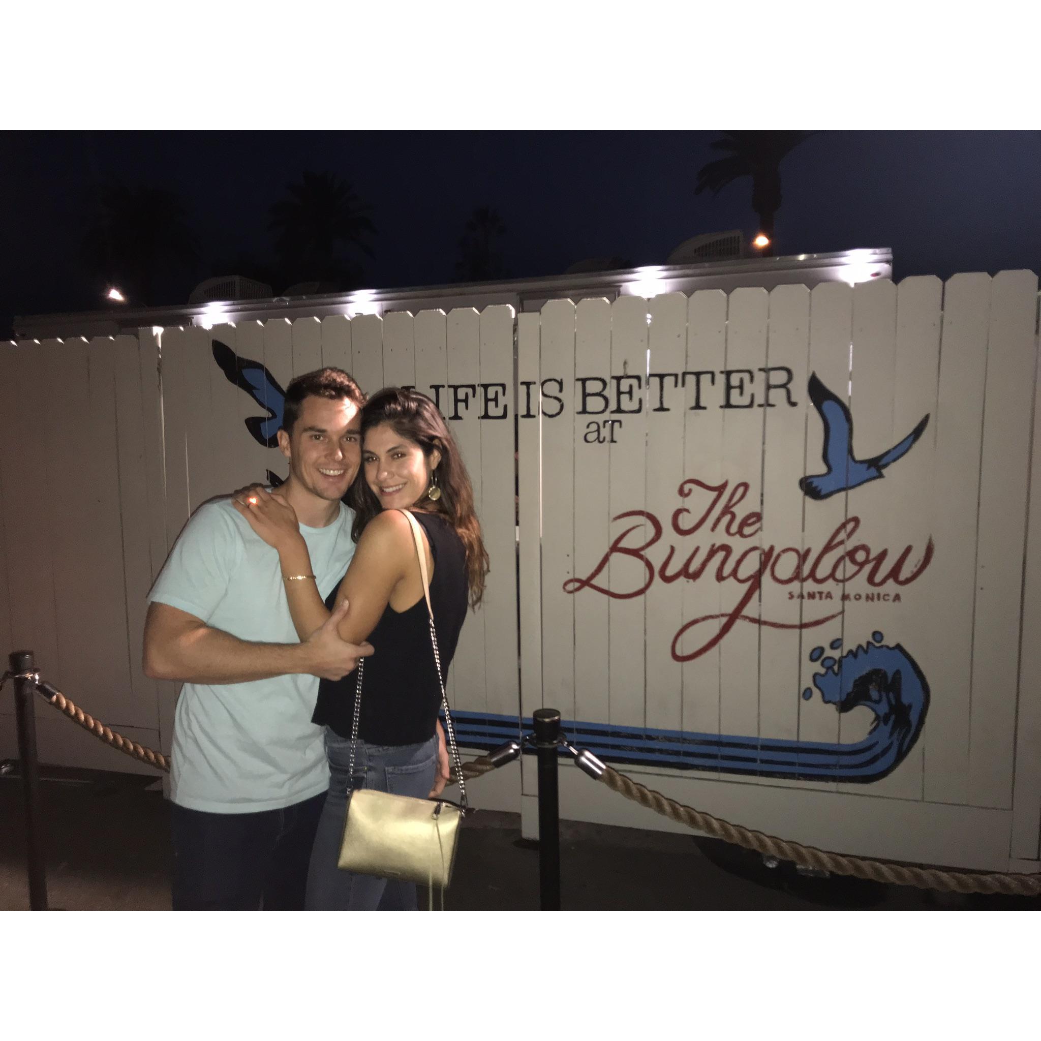 Where Andrew spent many nights before meeting Andrea. Life is better at the Bungalow together!