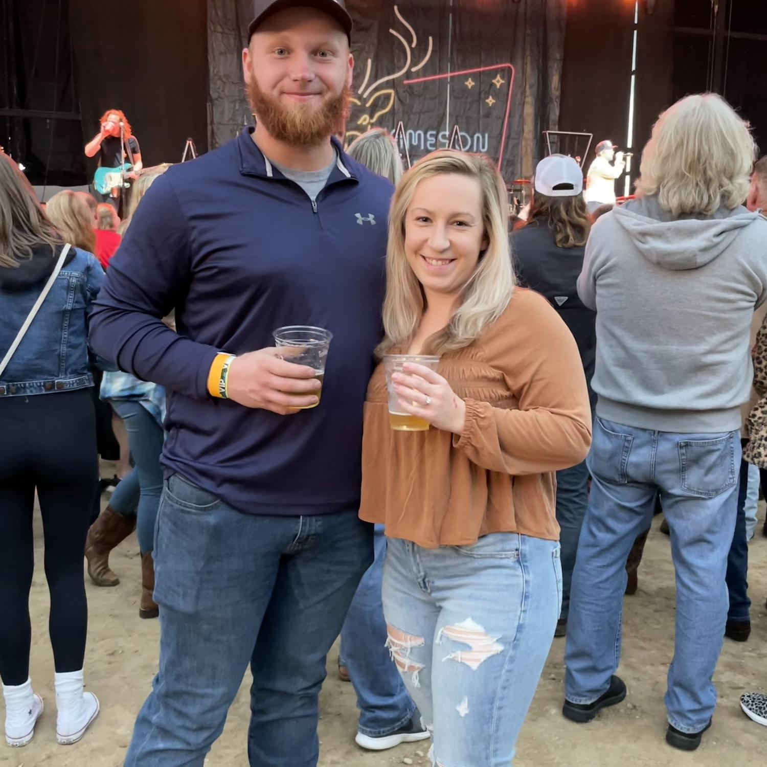 First concert together. Jake Owen at Allegan County fair in September 2023