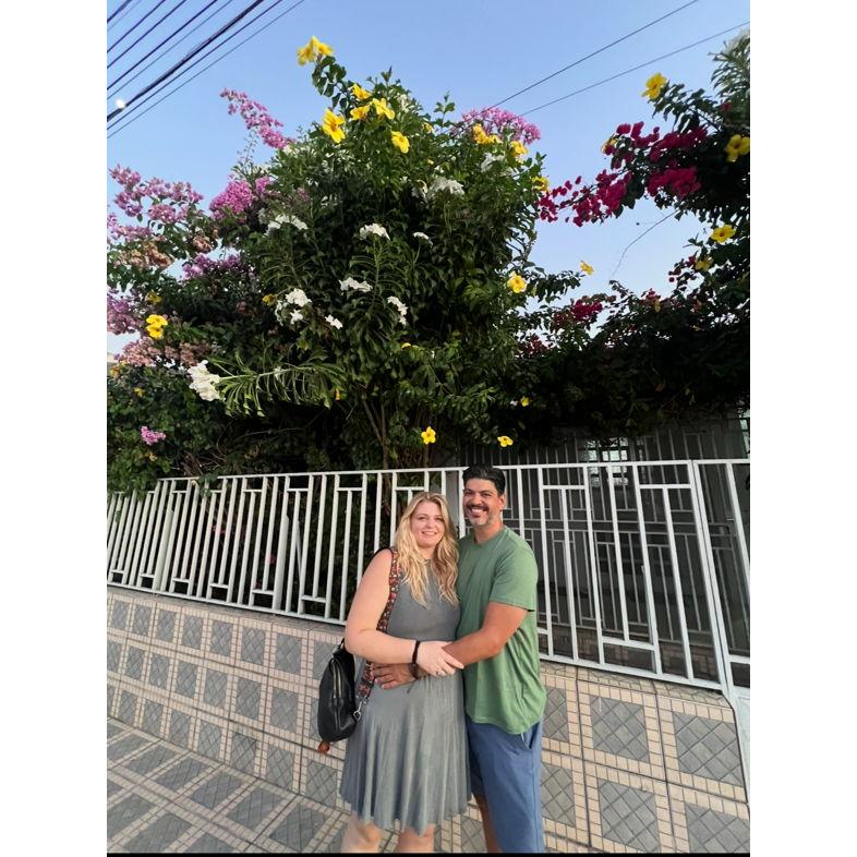 In front of Rafael's grandma's house in Brasil.
