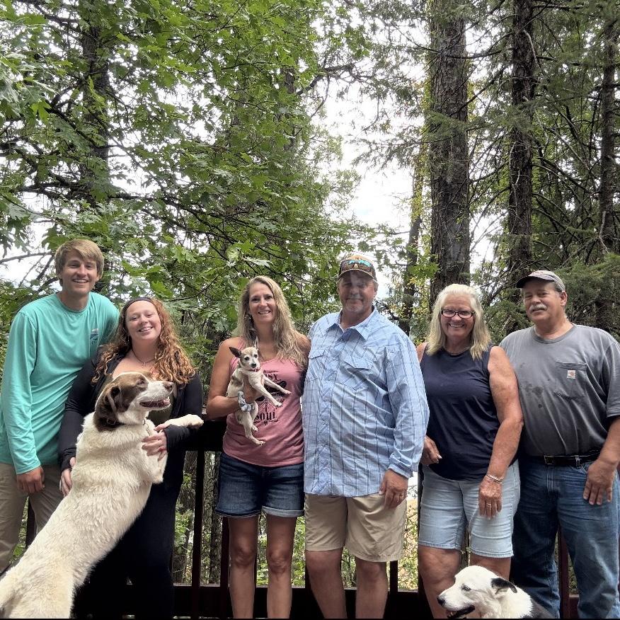 Family picture for Logan’s birthday 2025