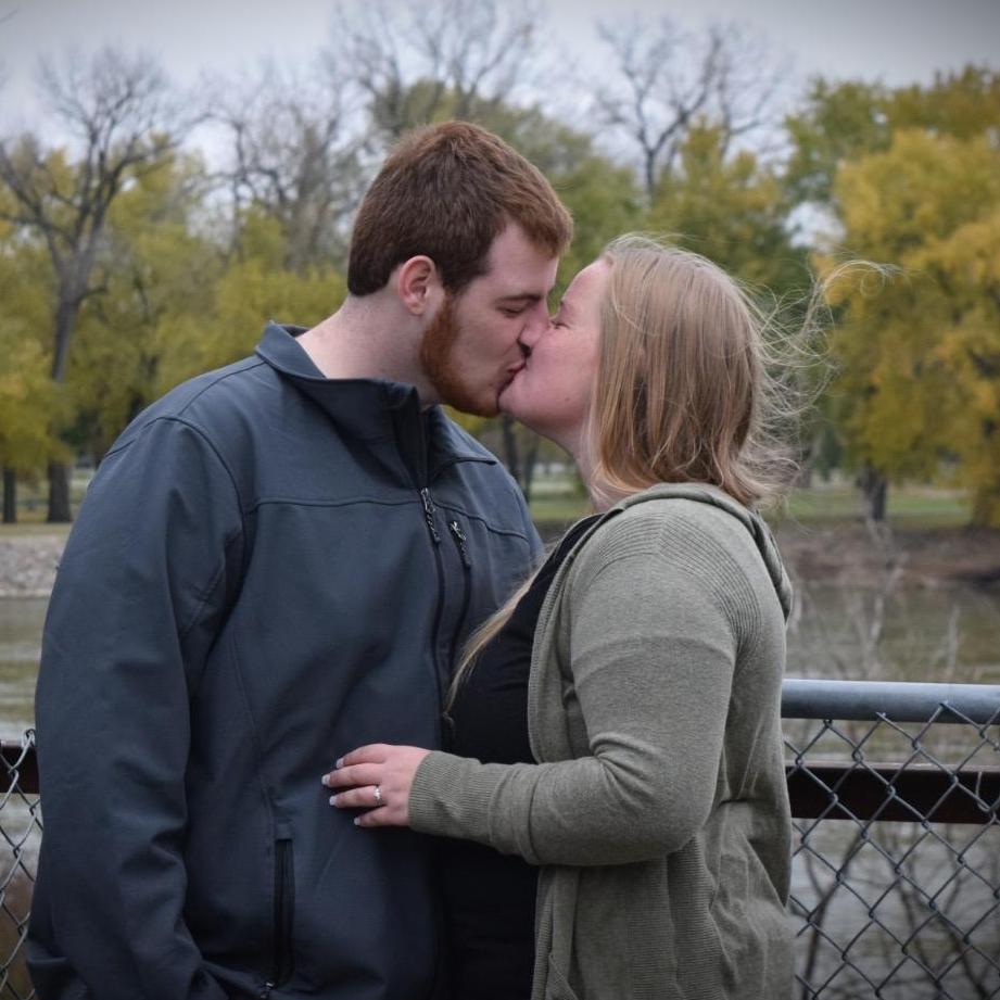 One of our favorite engagement pictures at Lake Red Rock.