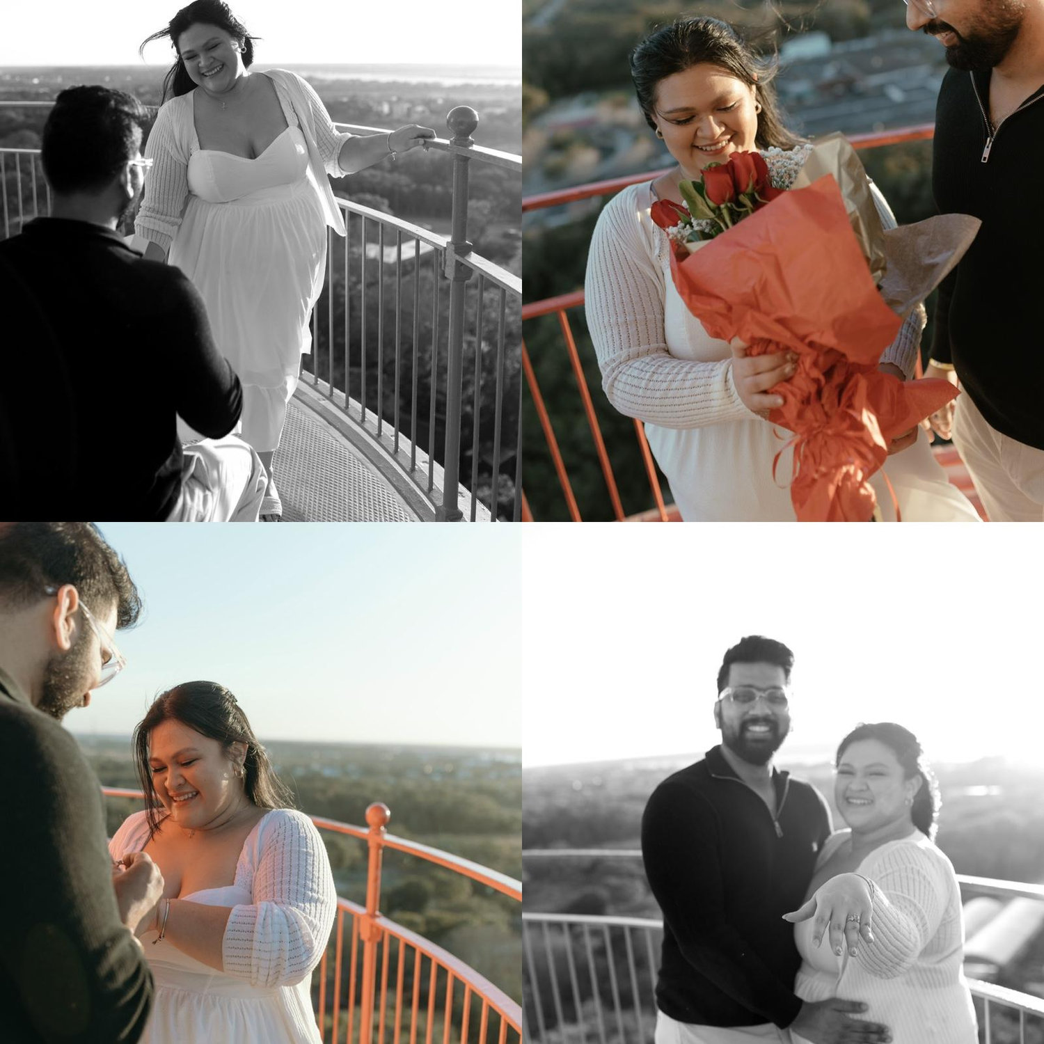 Surpise proposal at the St.Augustine Lighthouse on our 2nd year anniversary day