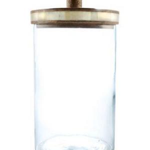Thirstystone Large Glass Jar with Wood Lid