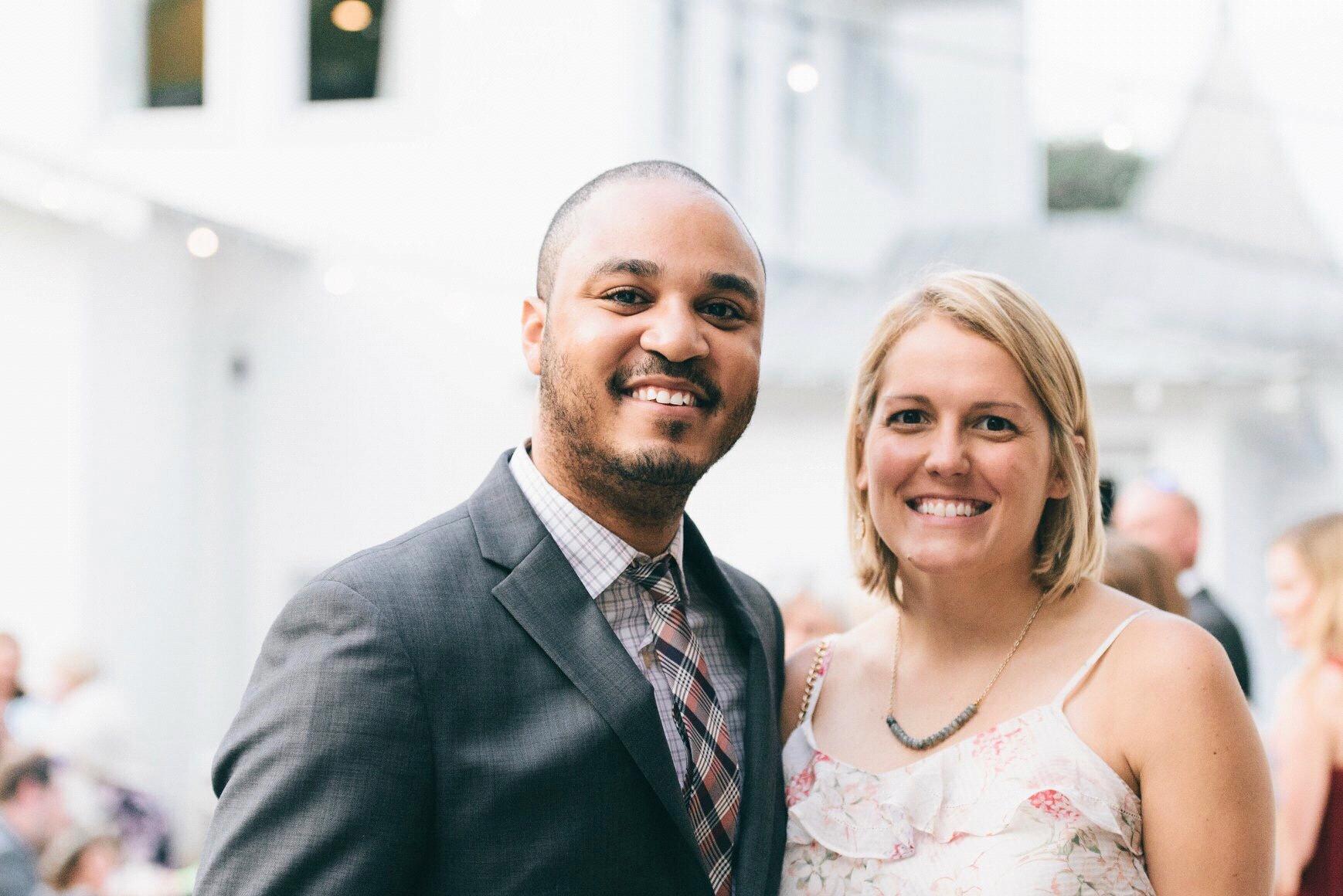 Our first photo together: 
Ryan & Caroline’s Wedding 💒