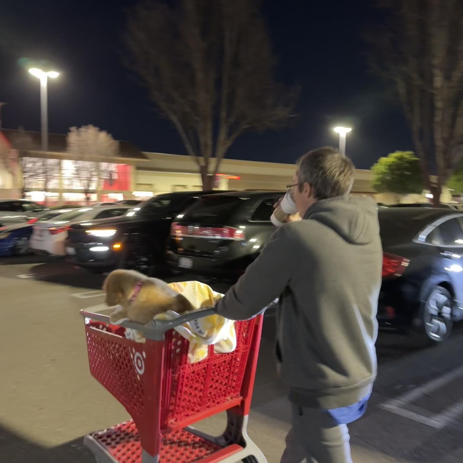 Our late night runs to Target with a baby Peaches
