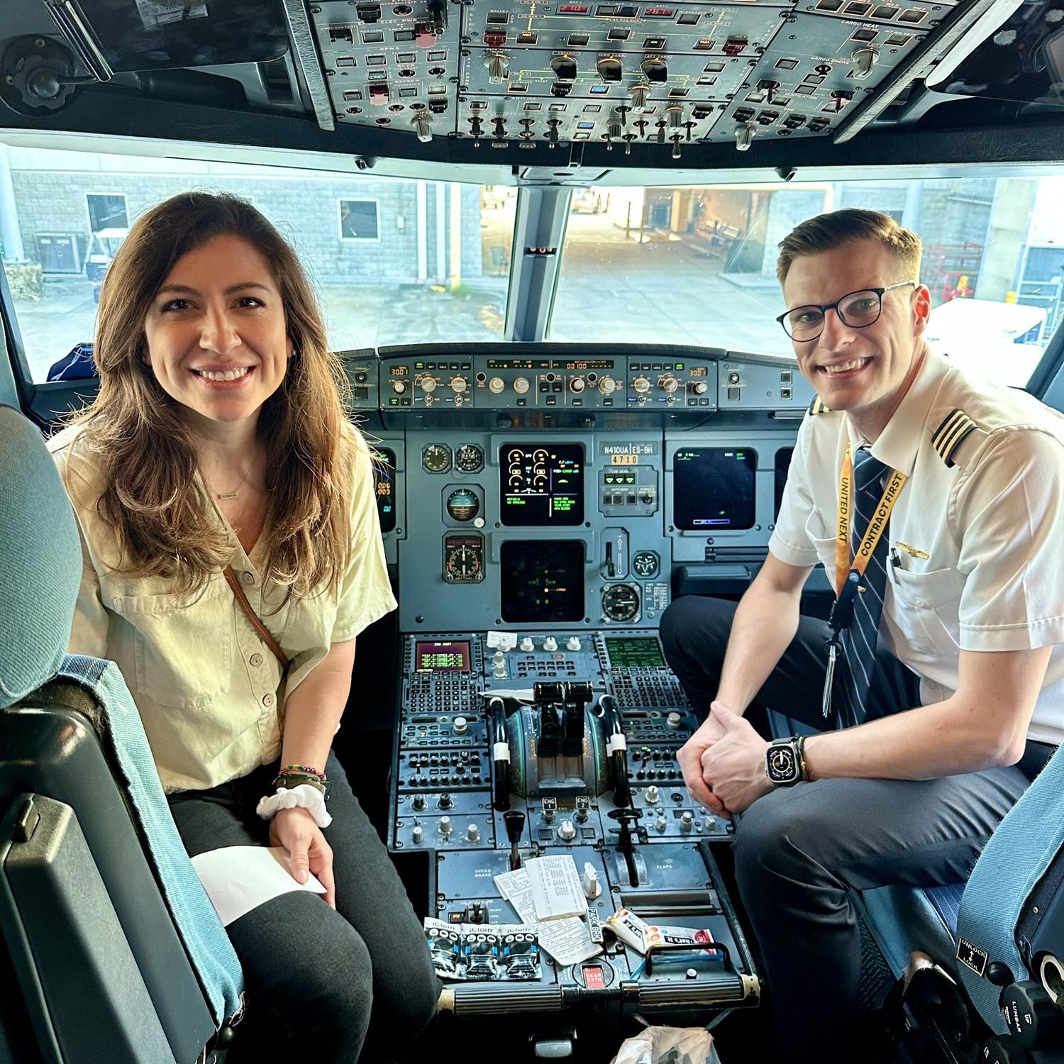 Angelo’s first time flying Steph ✈️