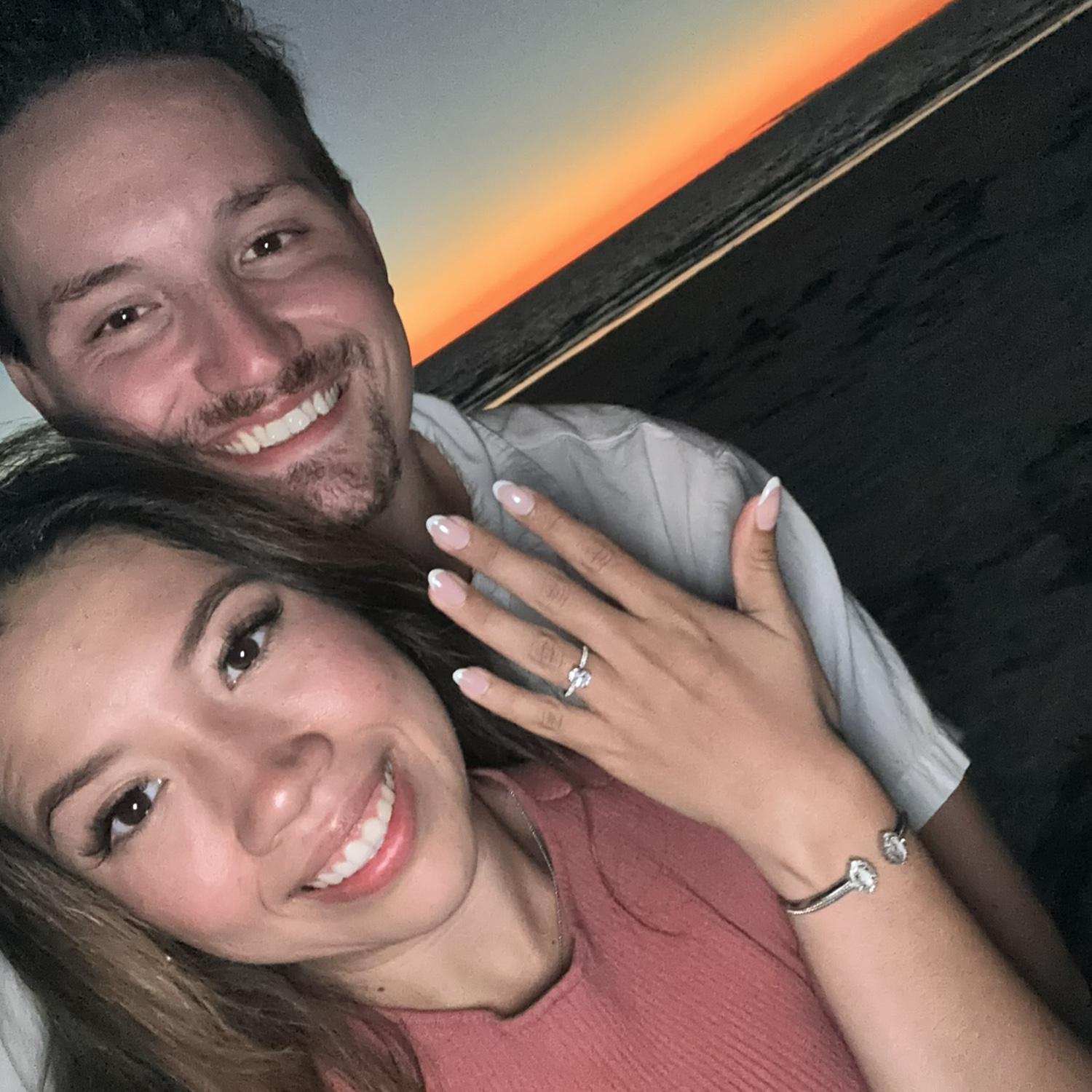 The night we got engaged!
