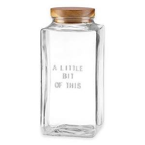 kate spade new york All In Good Taste "A Little Bit Of This" Glass Canister