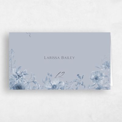 Cloud, Blue Wedding Place Card - Aurelia