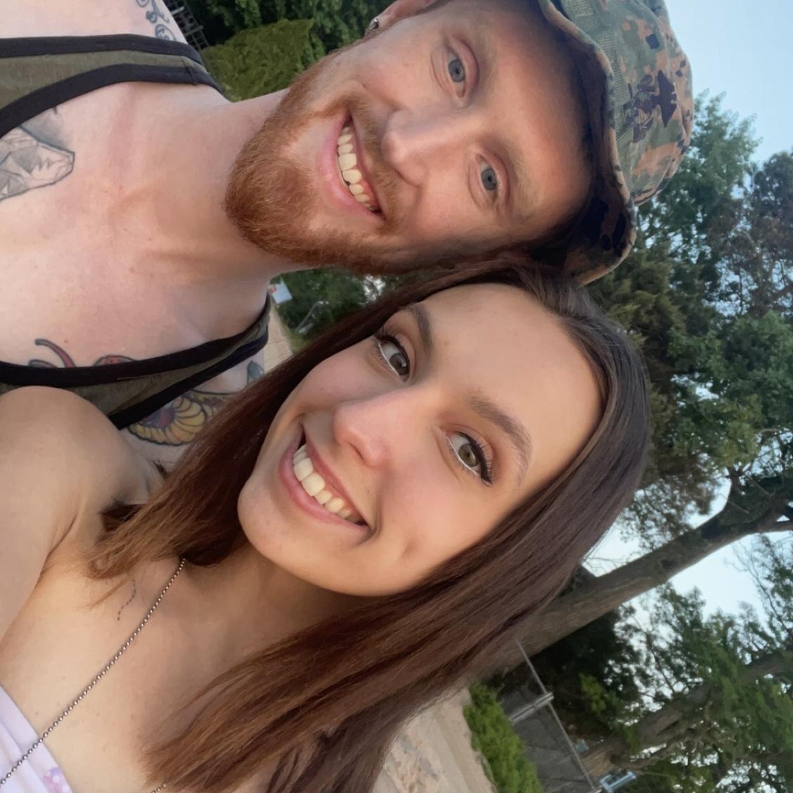 Our first date! Frisbee on the beach!