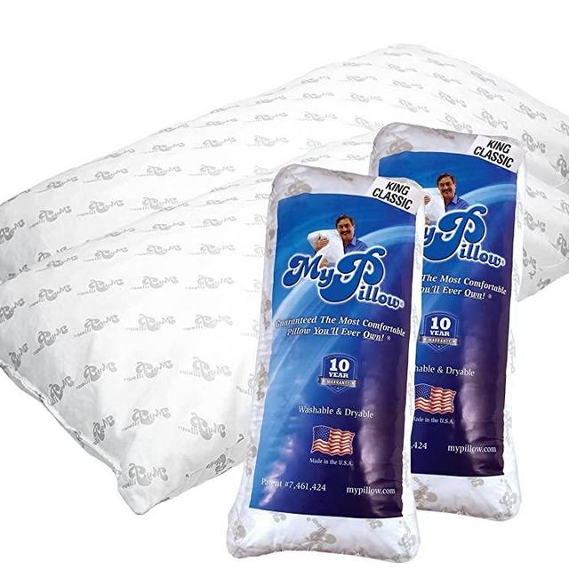 Classic Bed Pillow 2 Pack (King, Medium)