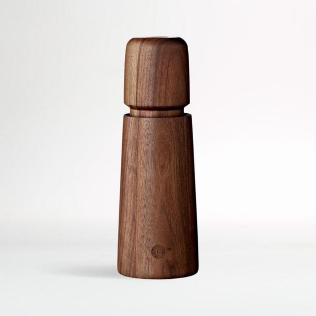 CrushGrind ® Stockholm White Ceramic and Walnut Salt or Pepper Mill