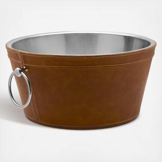 Leather Stitched Double-Walled Beverage Tub