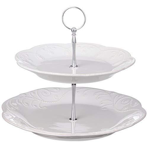 Lenox Unisex French Perle Tiered Server White Serveware - 844453