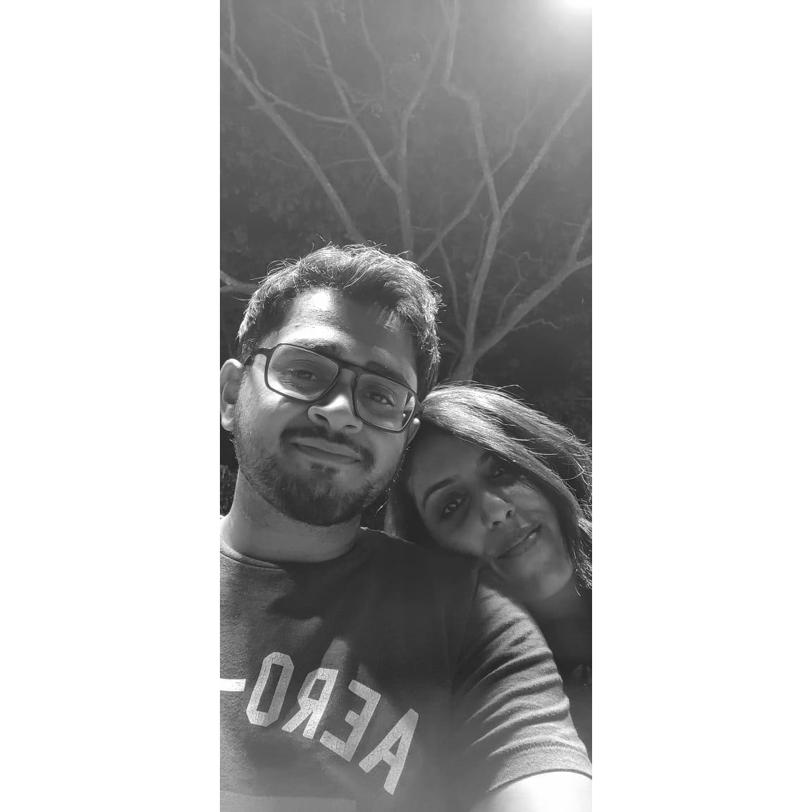 And finally, we got a picture of us smiling.