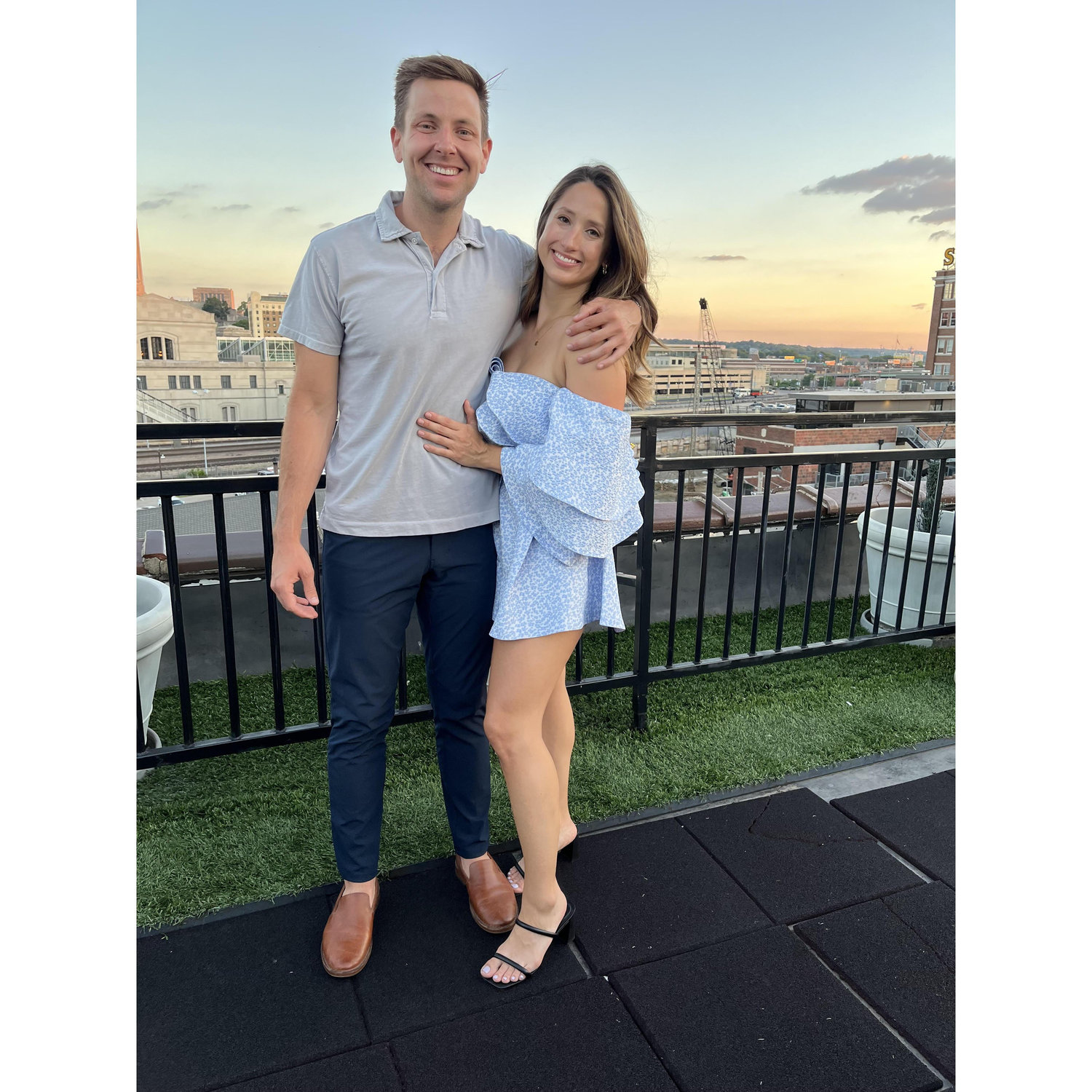 At our going away party before our big move to Denver in 2022