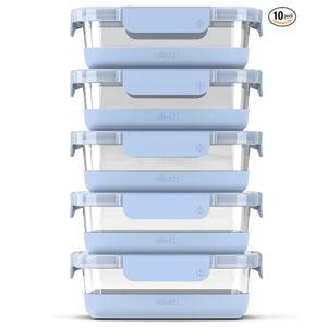 Halogen Blue Ello Duraglass Meal Prep Sets, 5 Pack