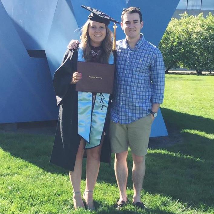 Leigha's graduation from Iowa State University in 2017.