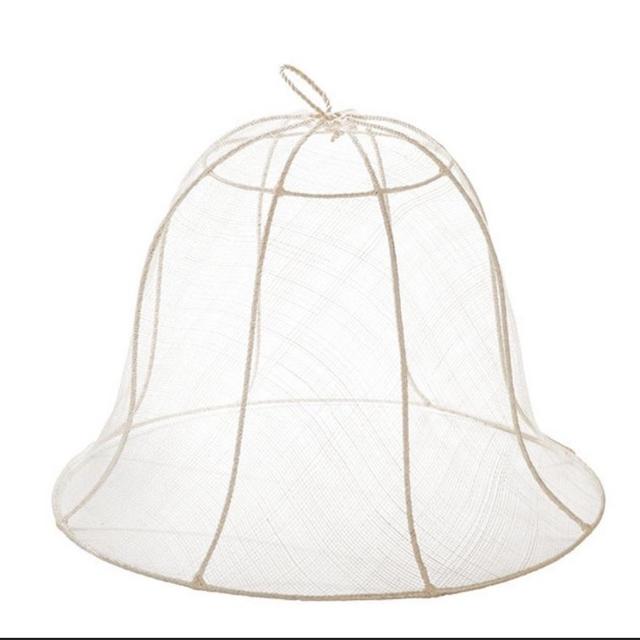 Abaca food cover - Round White