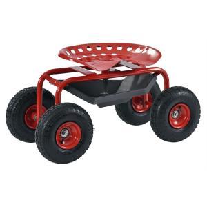 Rolling Garden Cart with Tool Tray