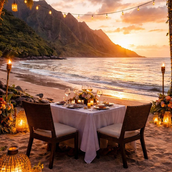 Our First Honeymoon Dinner