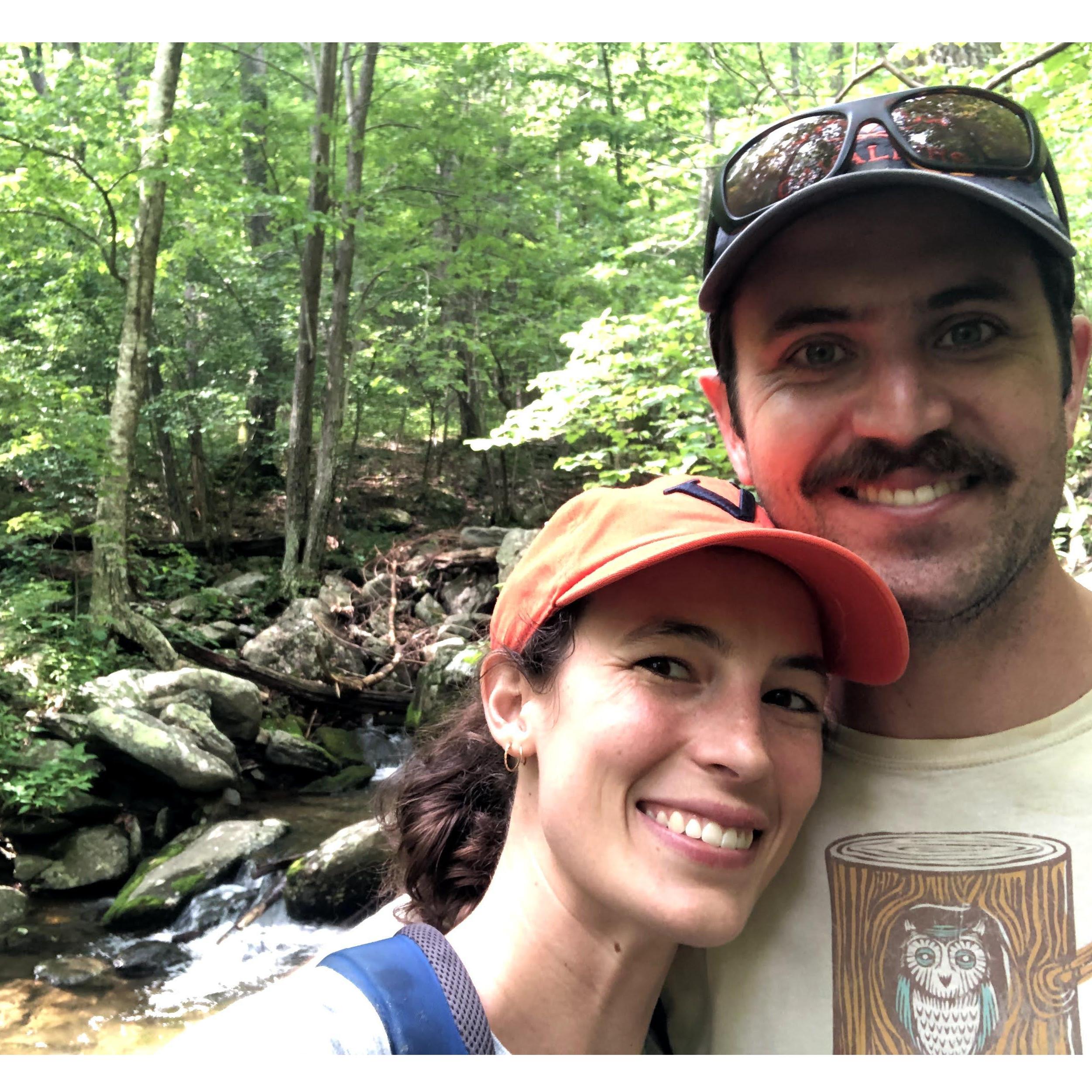 We went hiking on our original wedding date, 6/6/2020