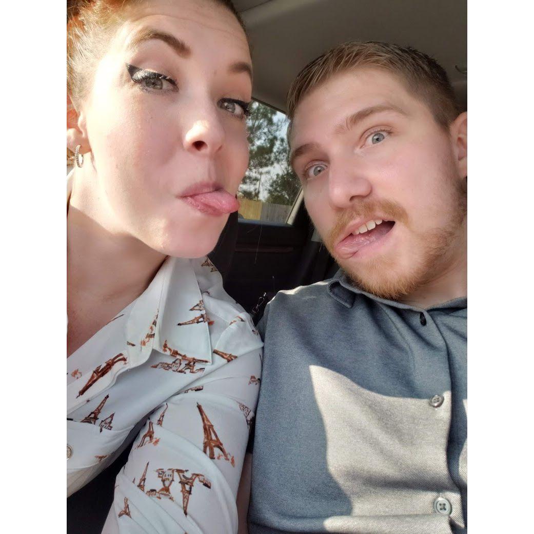 Us outside of TopGolf when Nick joined Sam on a work trip to Texas.
