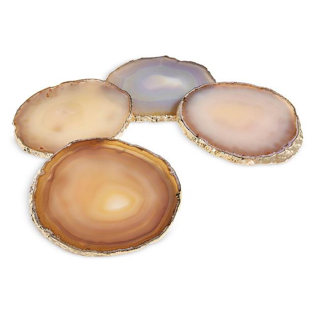 ANNA new york Lumino Gemstone Coasters, Set of 4
